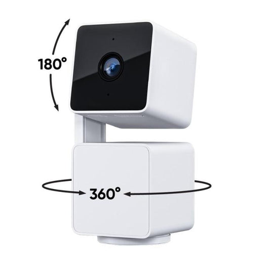 WYZE Cam Pan v3, Indoor/Outdoor IP65-Rated 1080p Pan/Tilt/Zoom Wi-Fi Smart Home Security Camera with Color Night Vision, 2-Way Audio, Compatible with Alexa & Google Assistant, Free Expert Setup