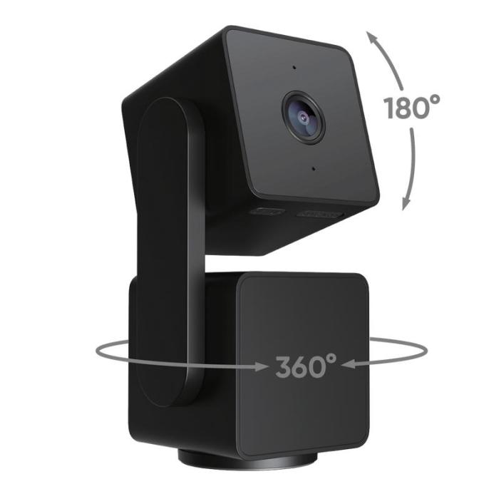 WYZE Cam Pan v3, Indoor/Outdoor IP65-Rated 1080p Pan/Tilt/Zoom Wi-Fi Smart Home Security Camera with Color Night Vision, 2-Way Audio, Compatible with Alexa & Google Assistant, Free Expert Setup